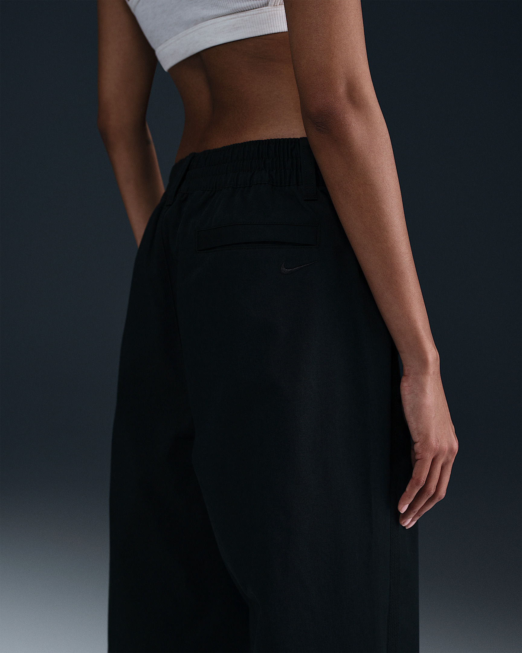 Nike Sportswear Collection Women's Mid-Rise Twill Trousers - 3