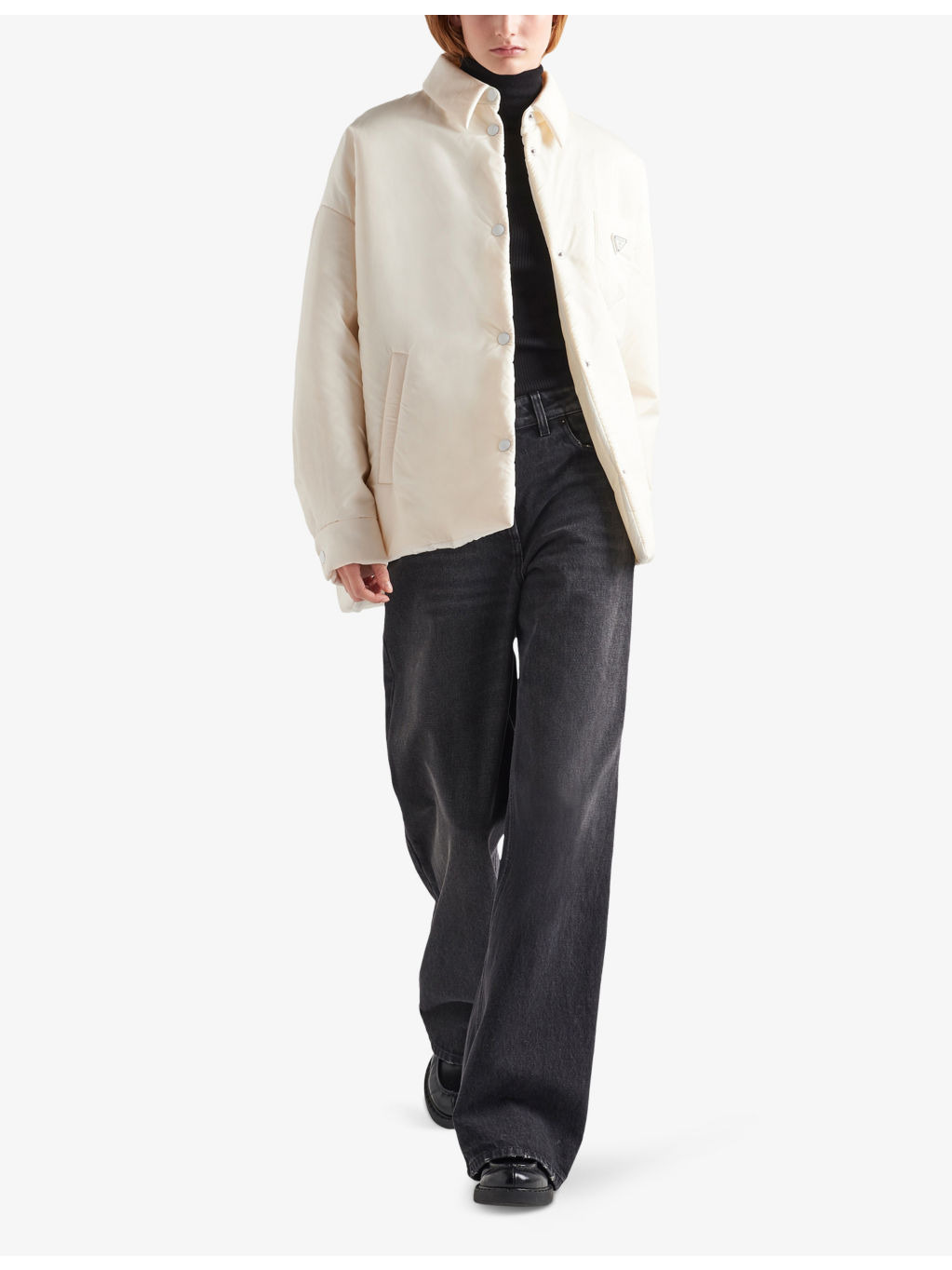 Light Padded Oversized Re-Nylon Jacket - 2