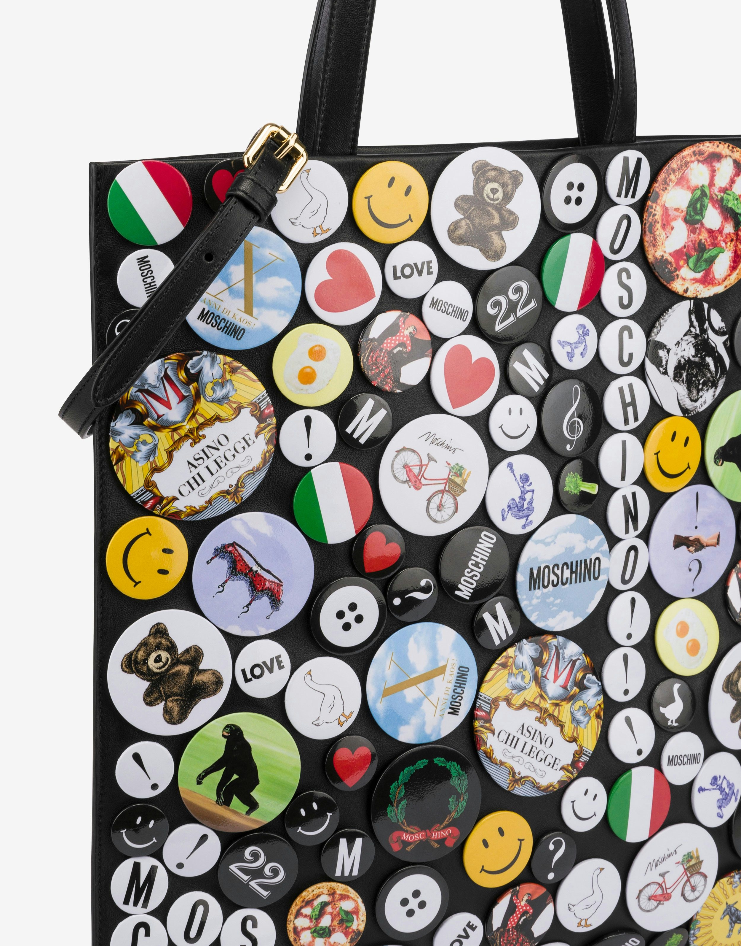 MOSCHINO PINS NAPPA SHOPPER - 4