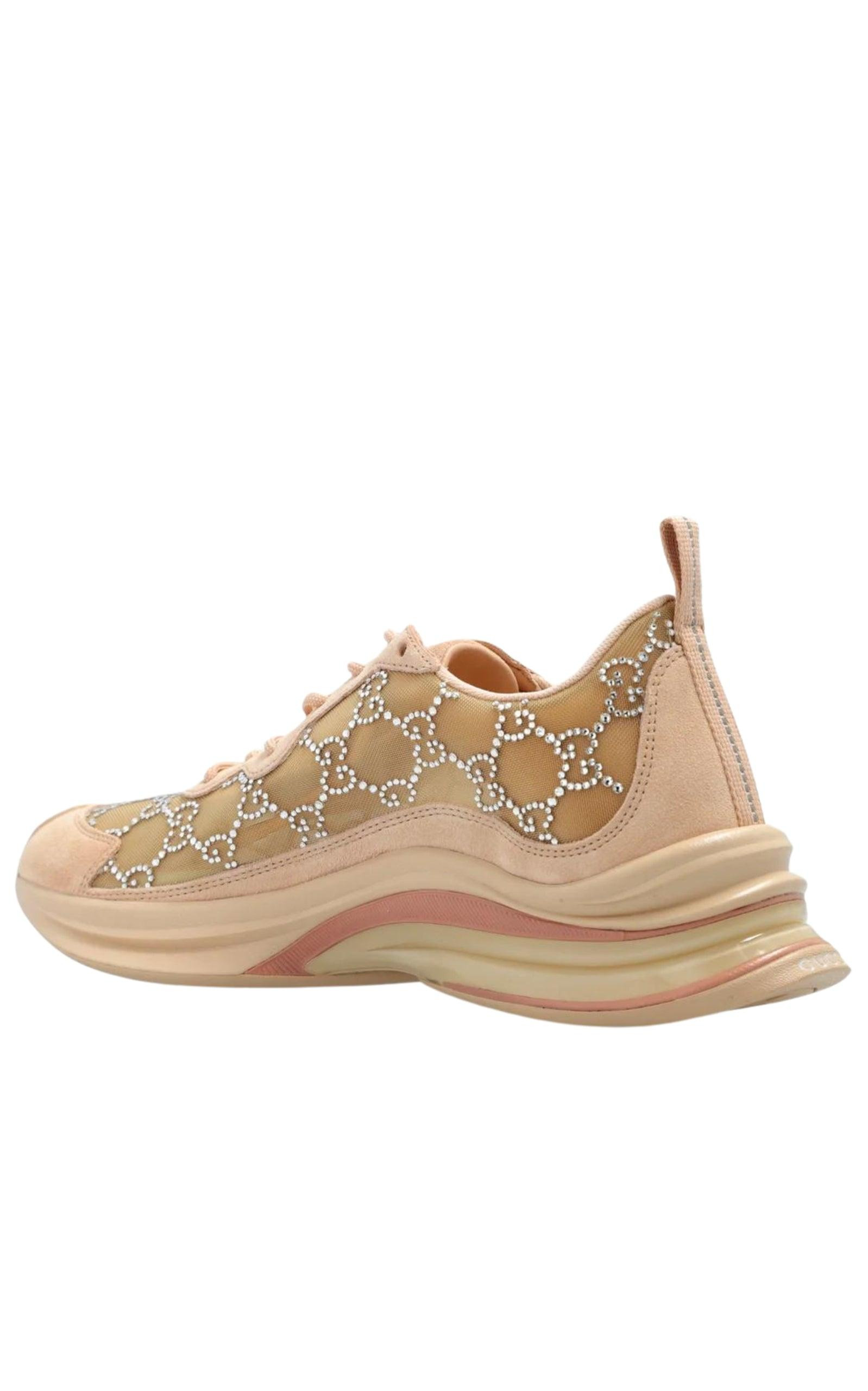 GG Crystal Mesh Runner Sneakers - 3
