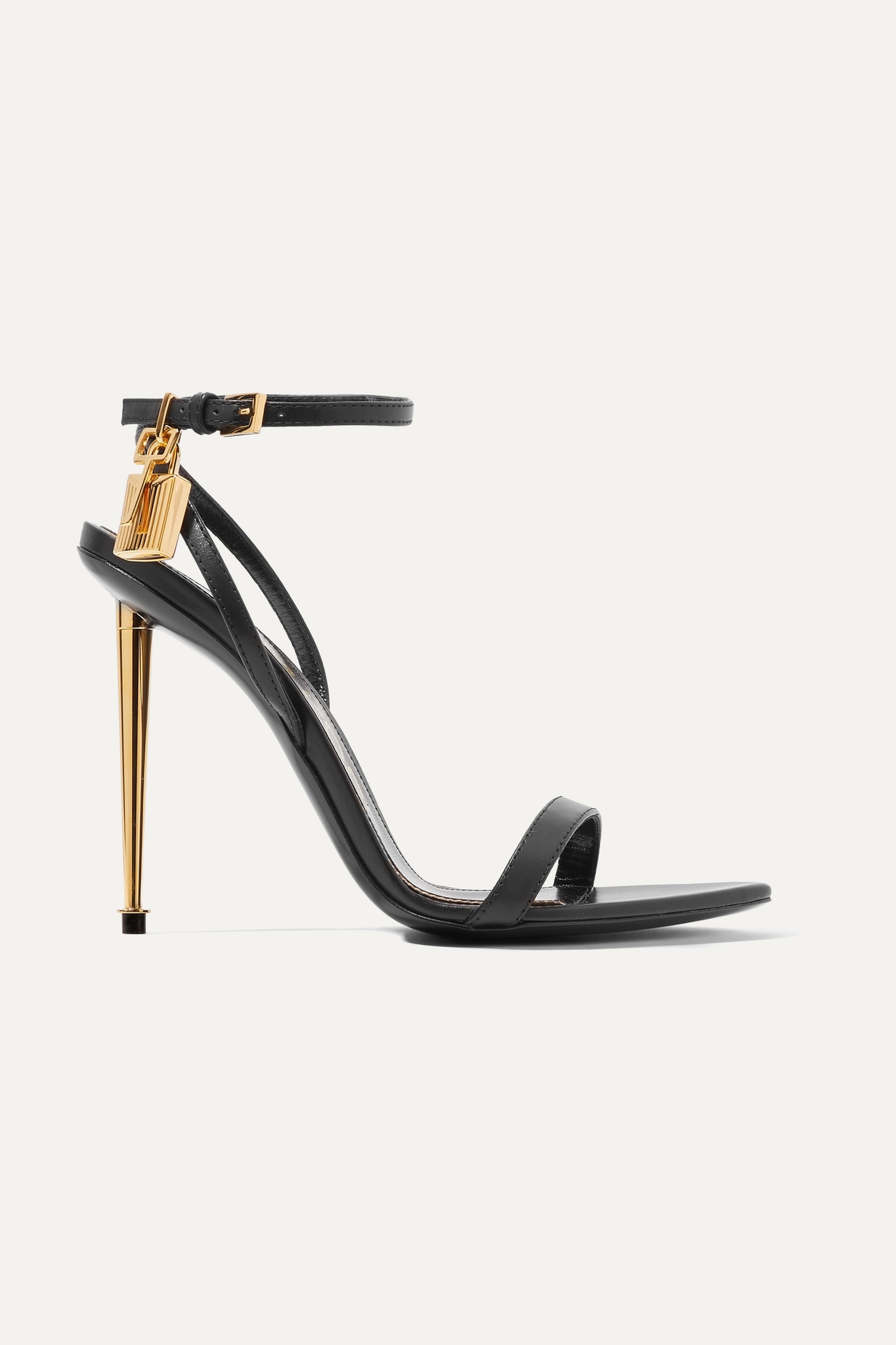 TOM FORD Padlock embellished velvet sandals