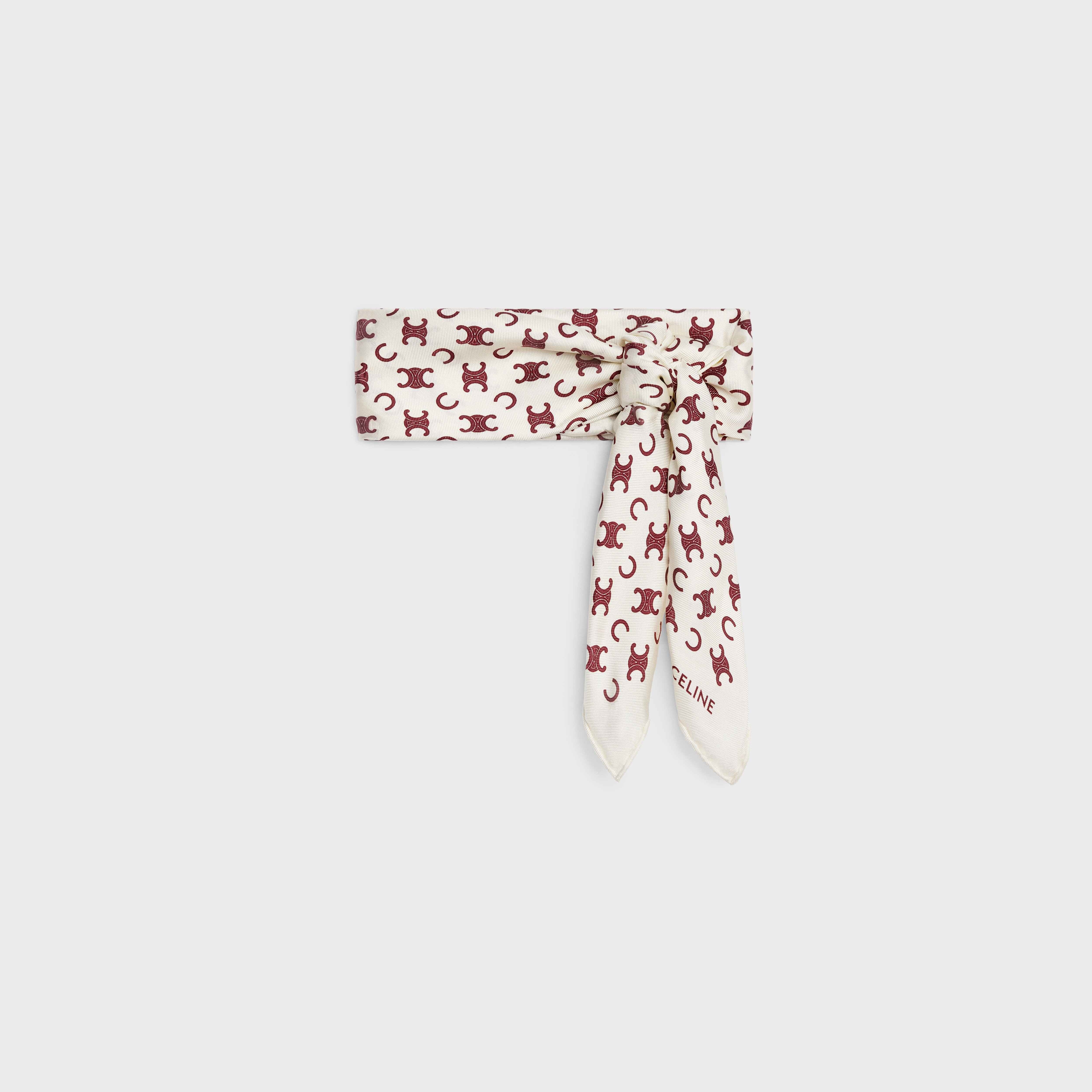 SQUARE IN PRINTED SILK TWILL - 1