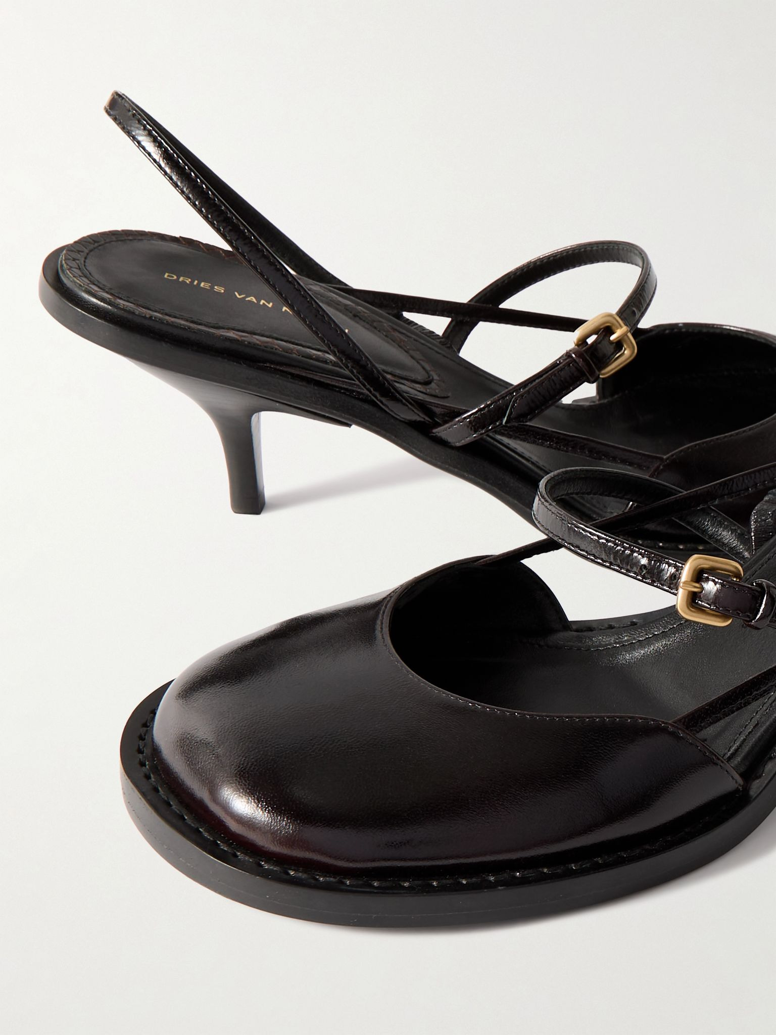 Patent-leather pumps Dark brown - 4