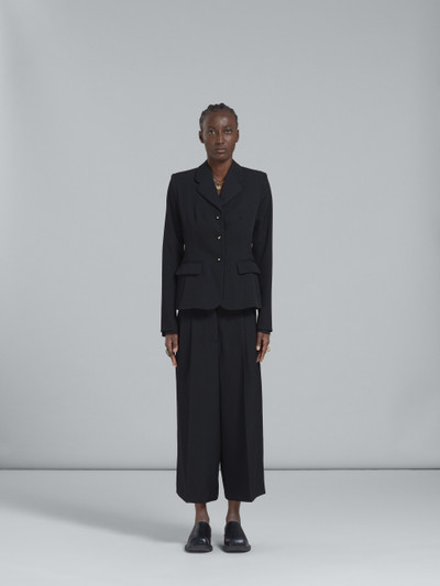 Marni CROPPED BLACK TAILORED PANTS outlook