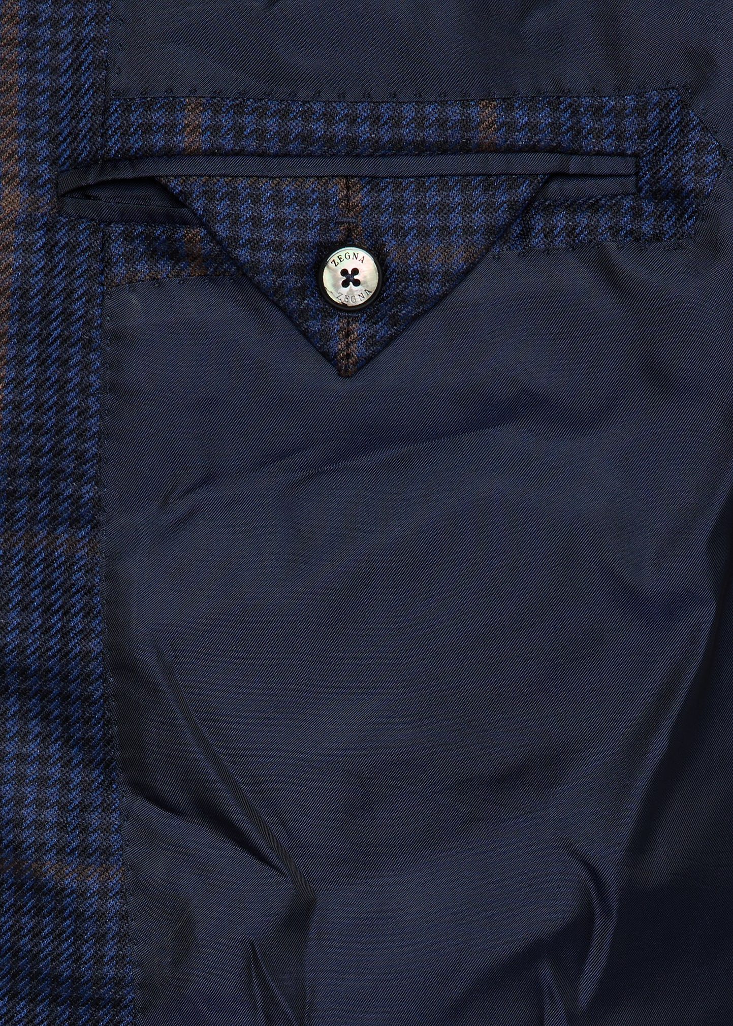 Men's Cashmere and Silk Houndstooth Check Sport Coat - 5