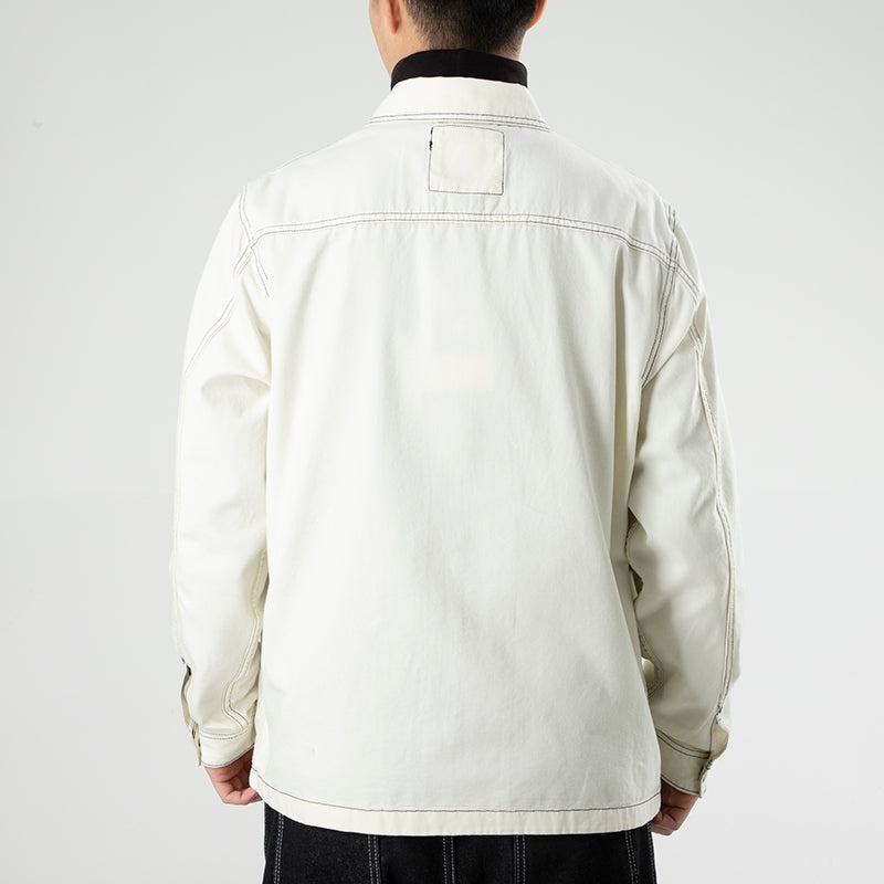 Converse Pocket Woven Long Sleeves Jacket 'White' 10020896-A04 - 4