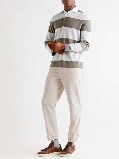 Brunello Cucinelli Slim-Fit Tapered Cotton-Corduroy Trousers outlook