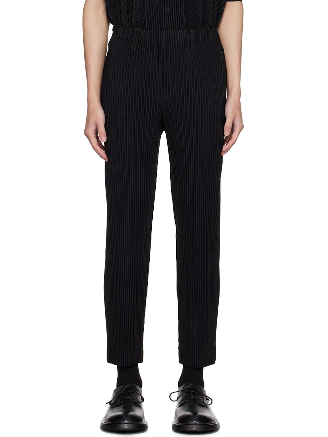 Black Basics Trousers - 1