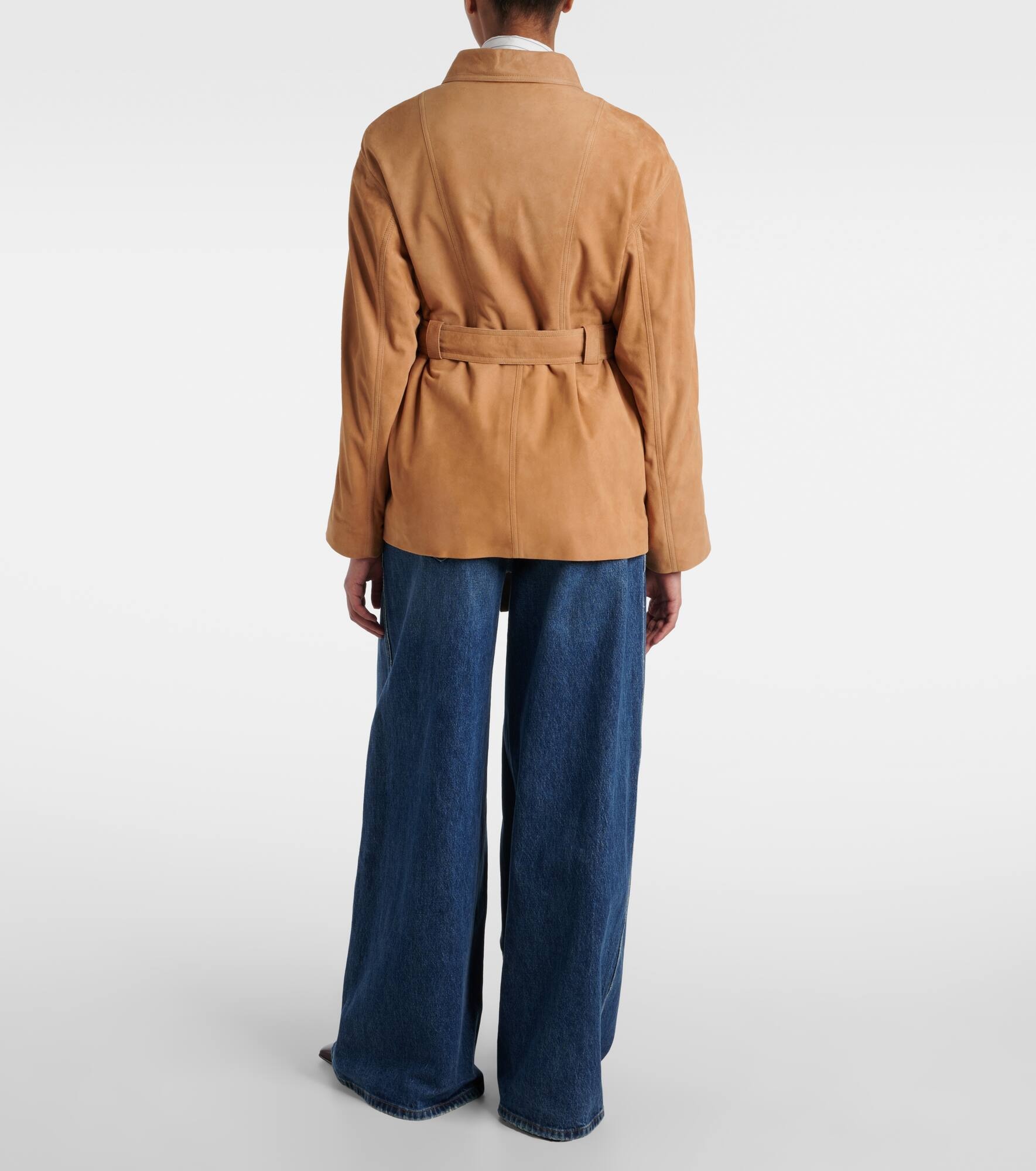 Zakary belted suede jacket - 3