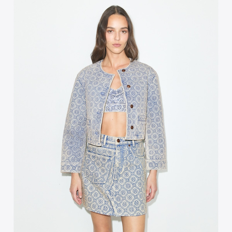 T Monogram Denim Jacket 4
