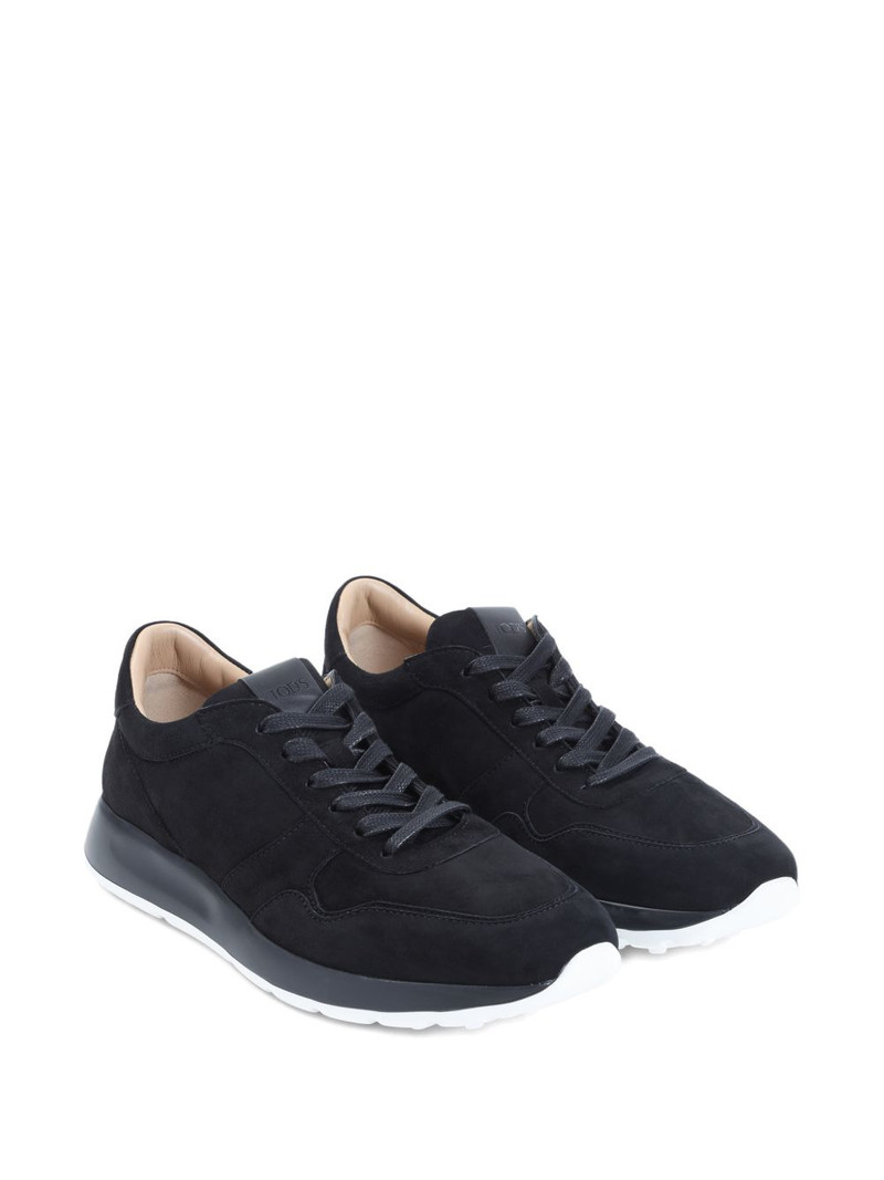 Tod's suede panelled sneakers outlook