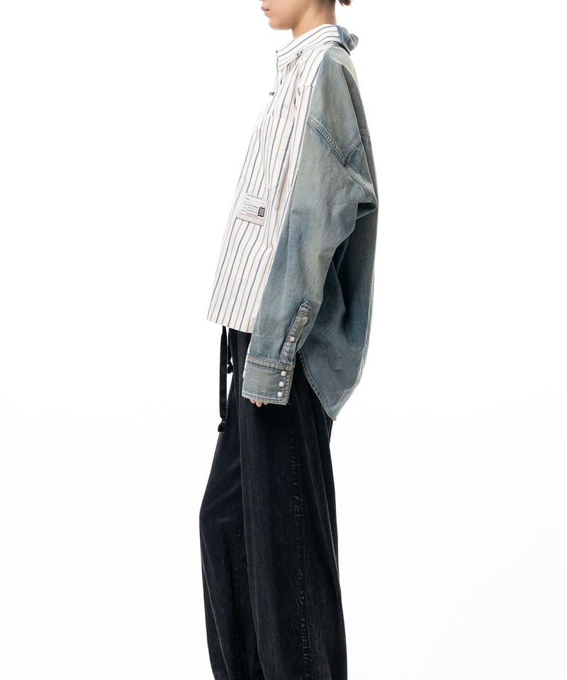 Front Back Combined Stripe Shirt 6