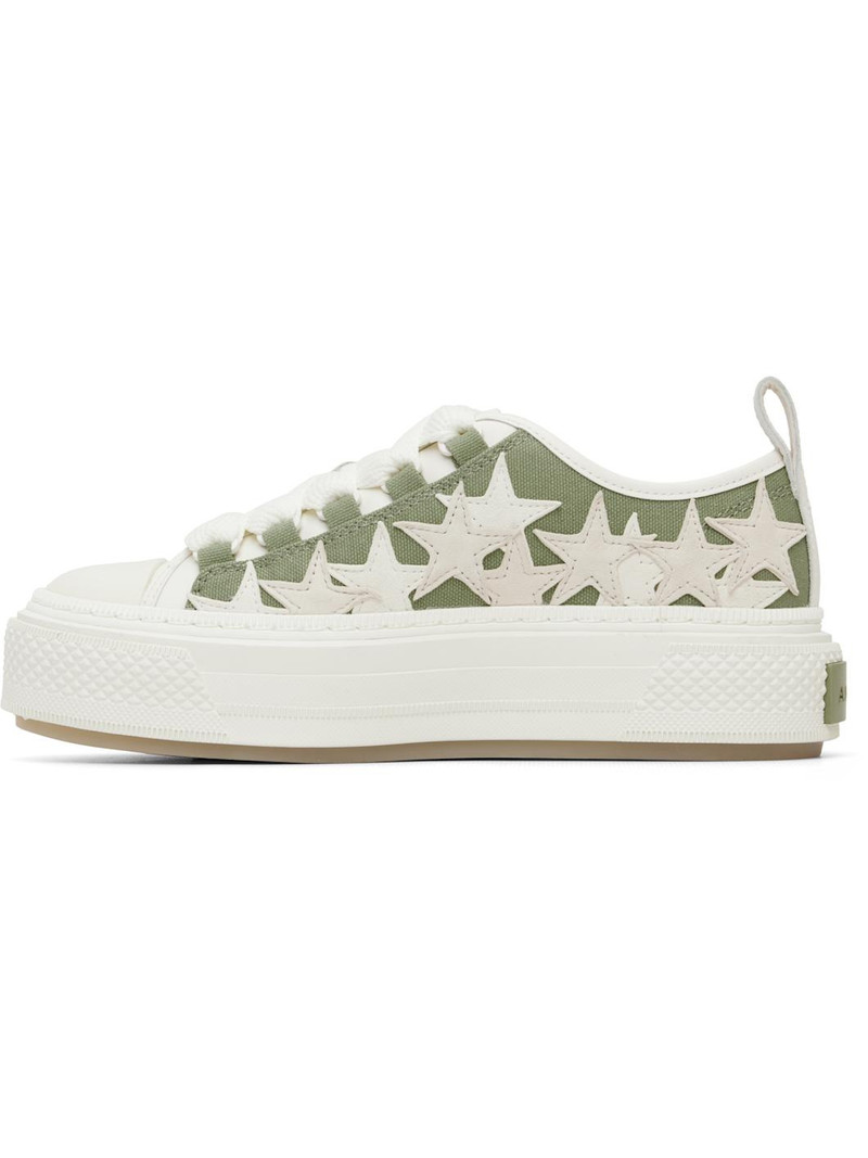 AMIRI Green Stars Court Low Sneakers outlook