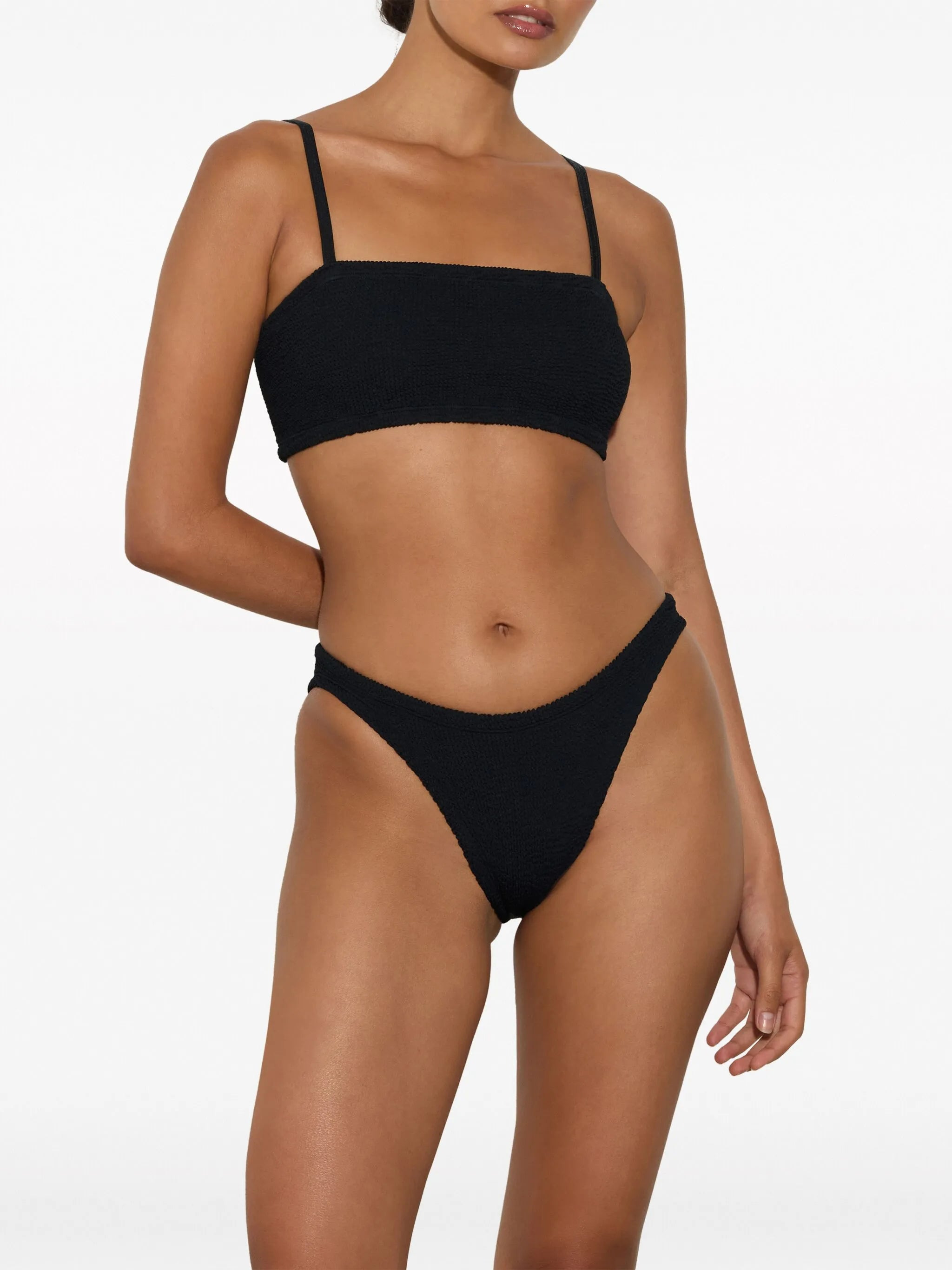 knitted bandeau bikini - 2