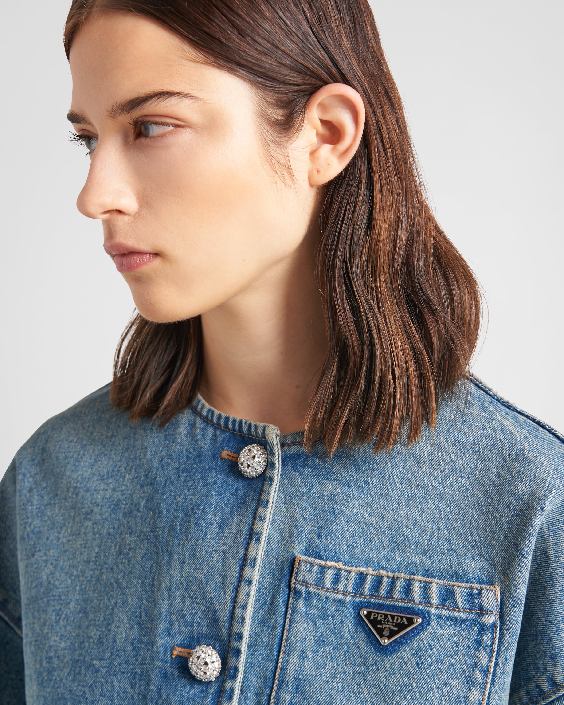 Denim blouson jacket - 3