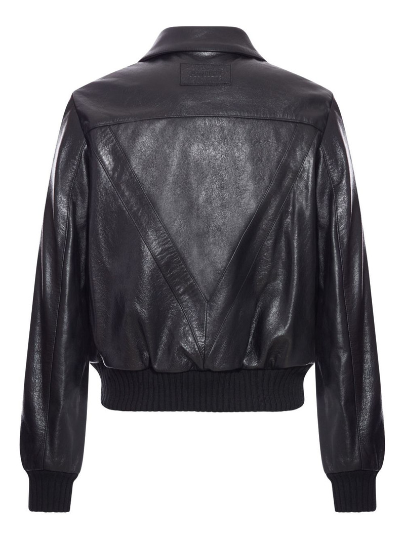 AMIRI multi-pockets leather jacket outlook