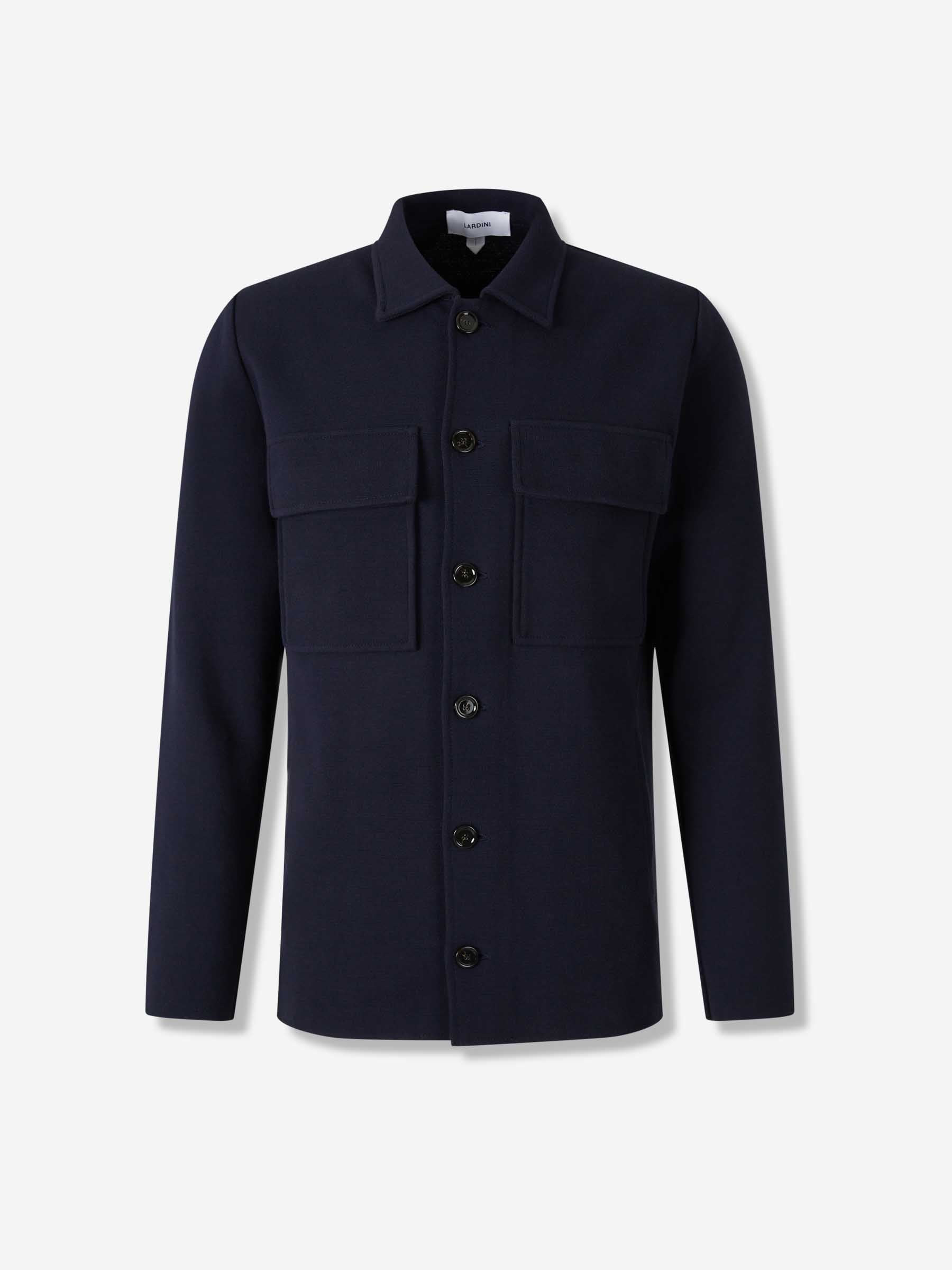 KNIT SHIRT JACKET - 1