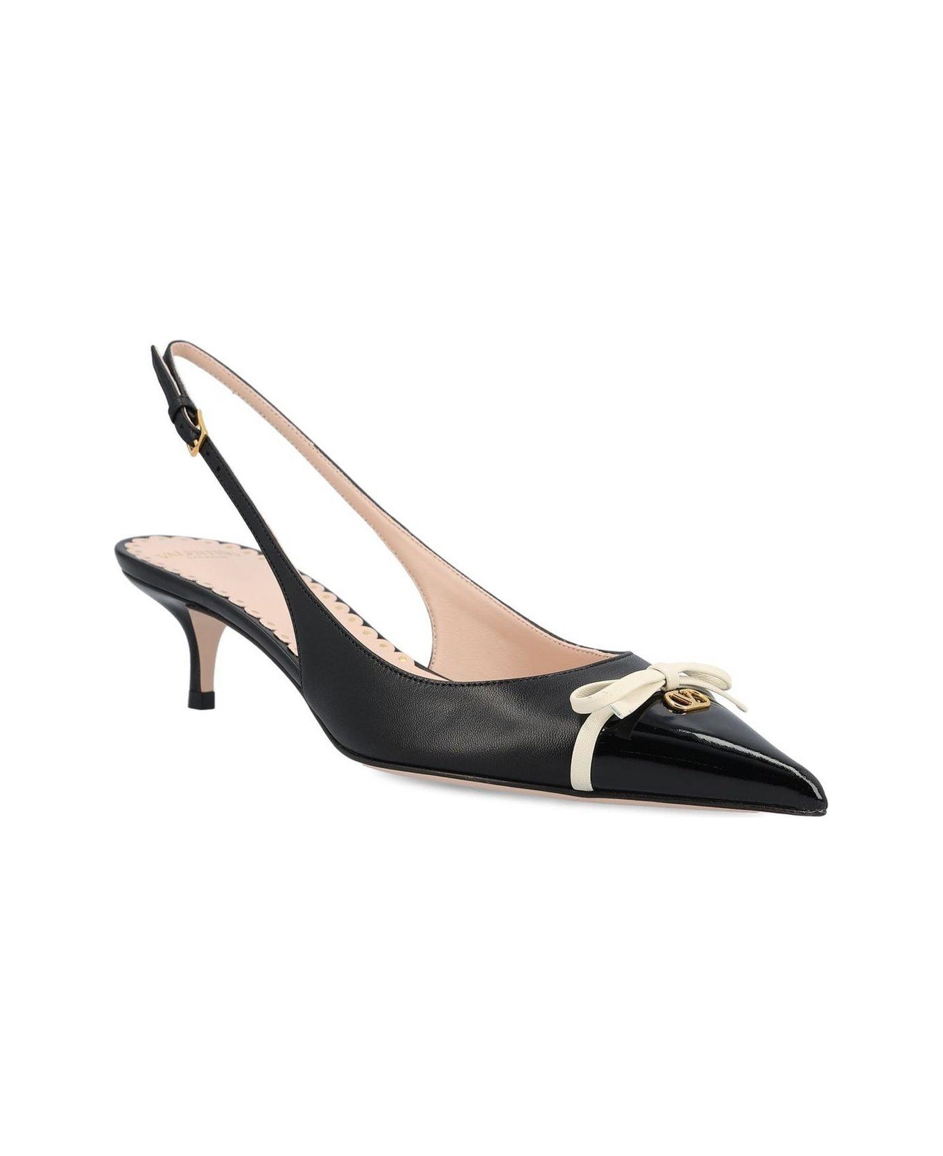 Bow Detailed Slingback Pumps - 2