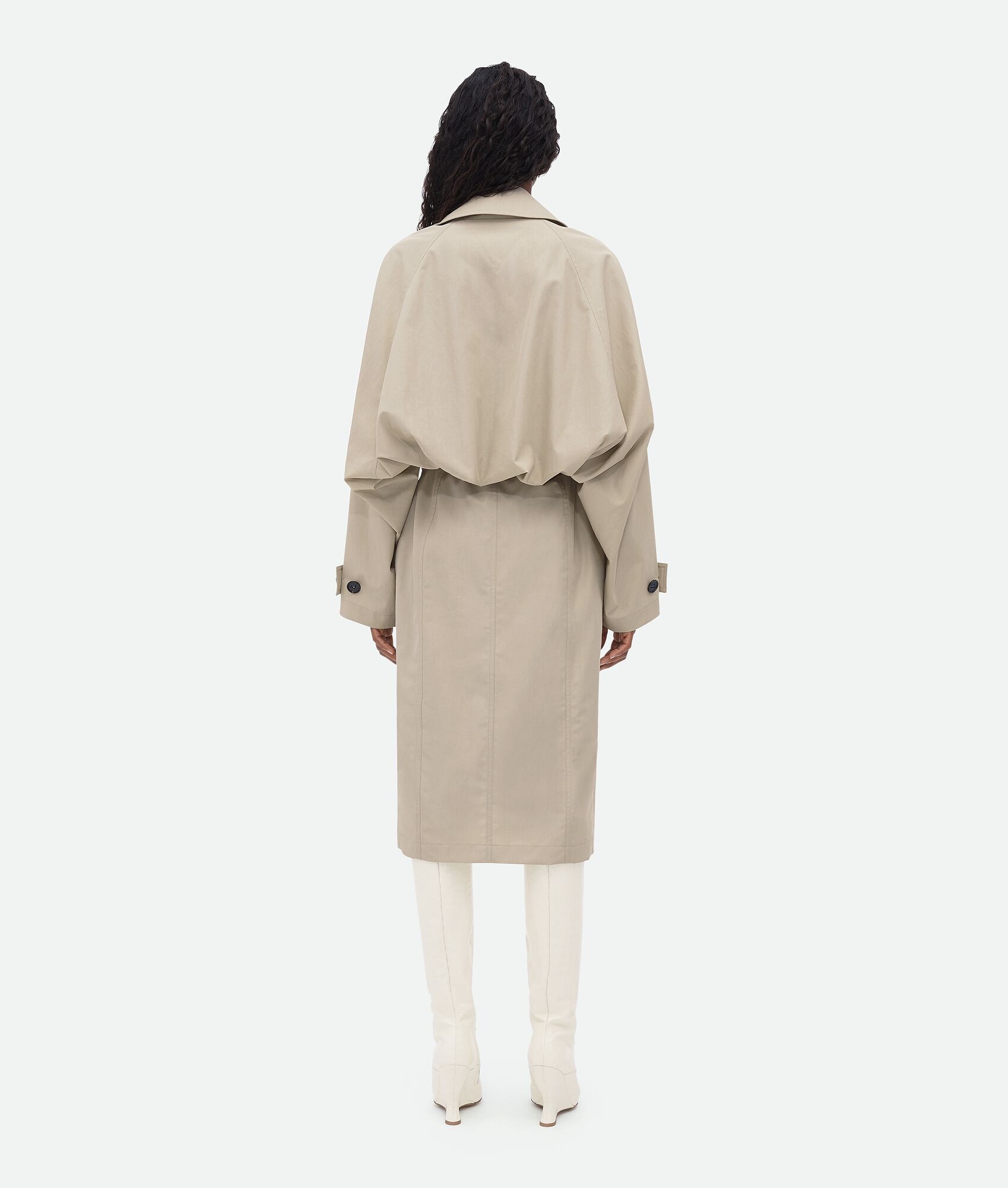 Cotton And Nylon Trench Coat - 3