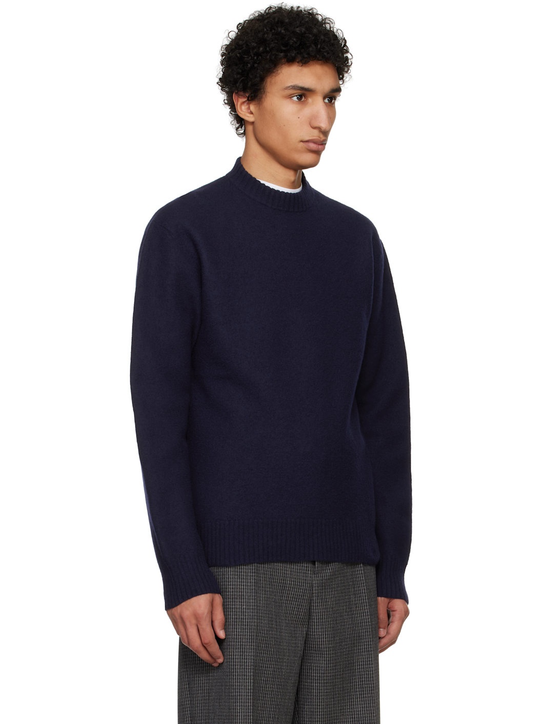 Navy Crew-Neck Sweater - 2