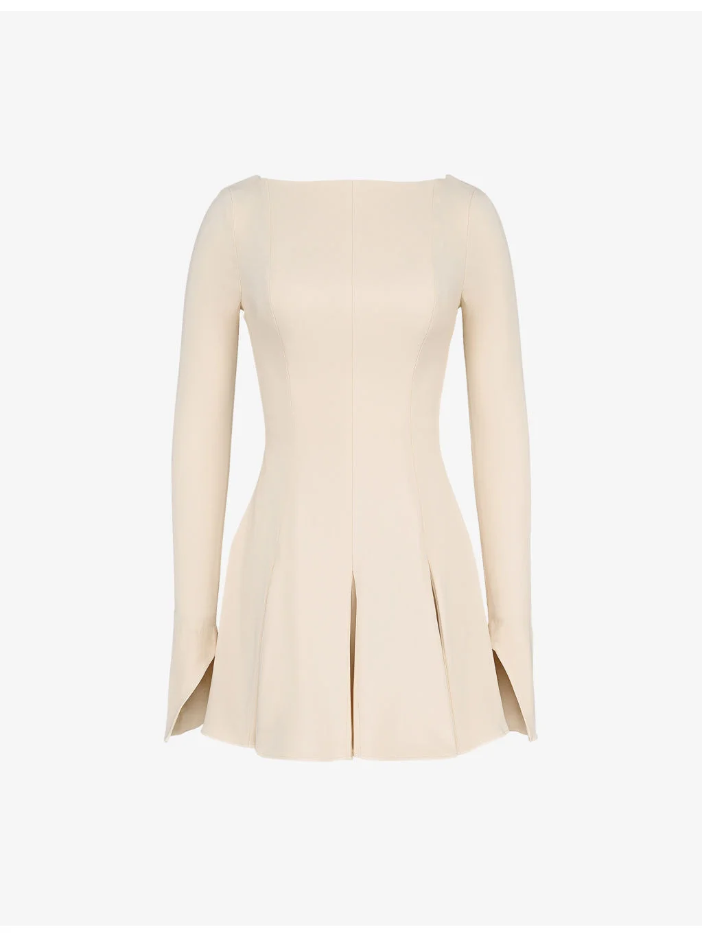Francesca Long-Sleeved Stretch-Woven Mini Dress - 1