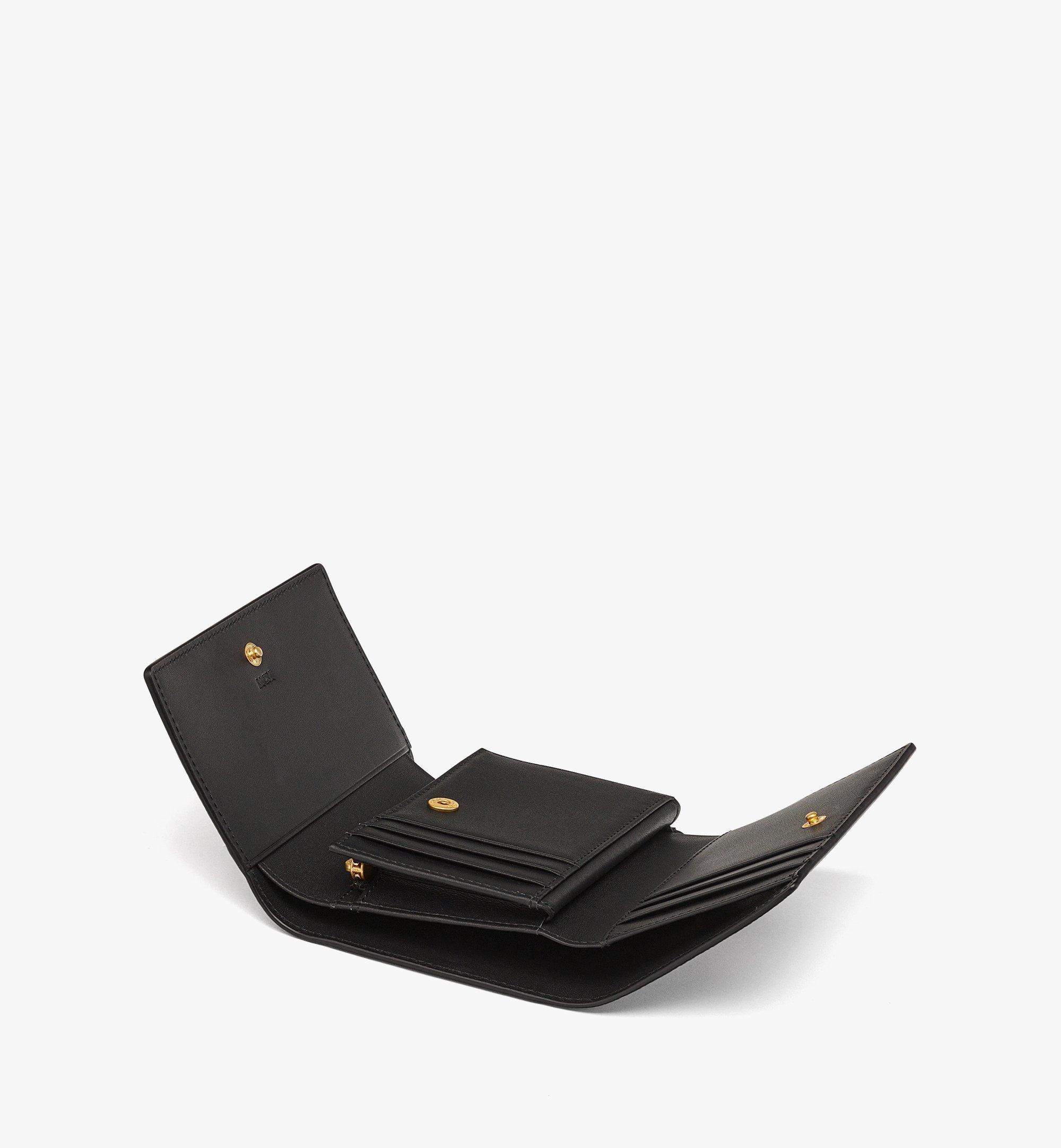 Himmel Trifold Wallet in Embossed Logo Leather - 2