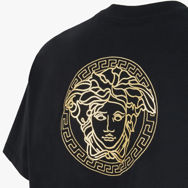 Fendace Logo black jersey T-shirt 3