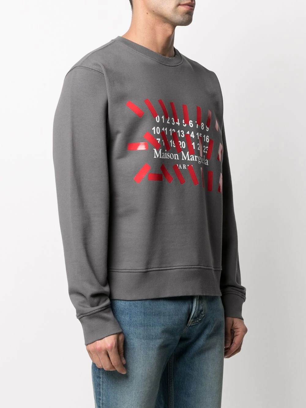 number-print logo sweatshirt - 3