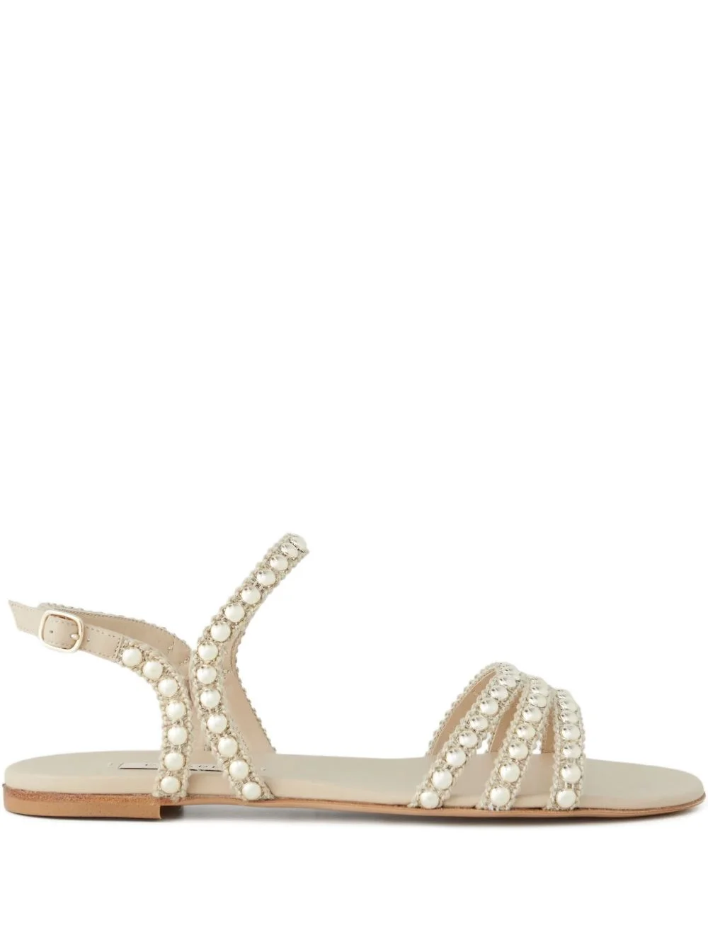 embellished strappy sandals - 1