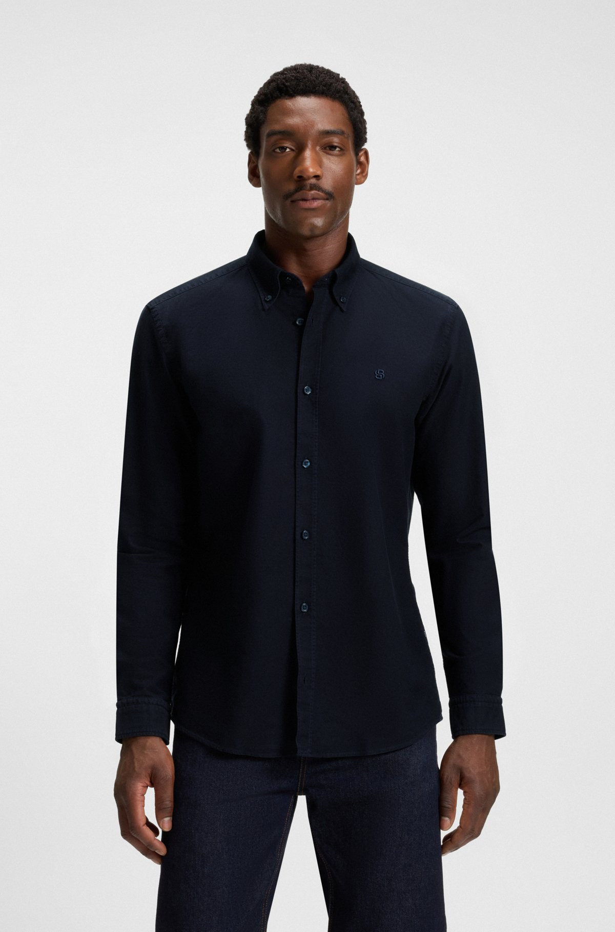 SLIM-FIT SHIRT IN ITALIAN COTTON - 2