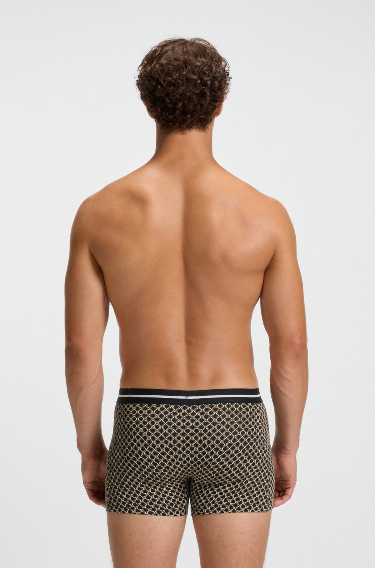 THREE-PACK OF STRETCH-COTTON BOXER BRIEFS WITH LOGO - 3