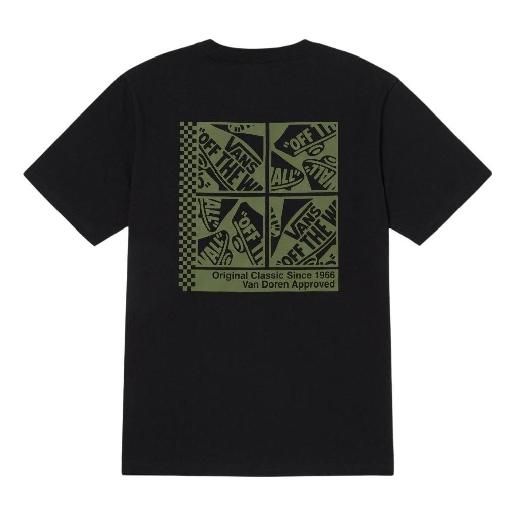 Vans Overstimulated Skates Graphic T-Shirt 'Black Green' VN000GQJBLK - 2