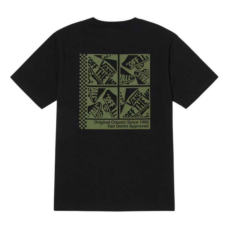 Vans Vans Overstimulated Skates Graphic T-Shirt 'Black Green' VN000GQJBLK outlook