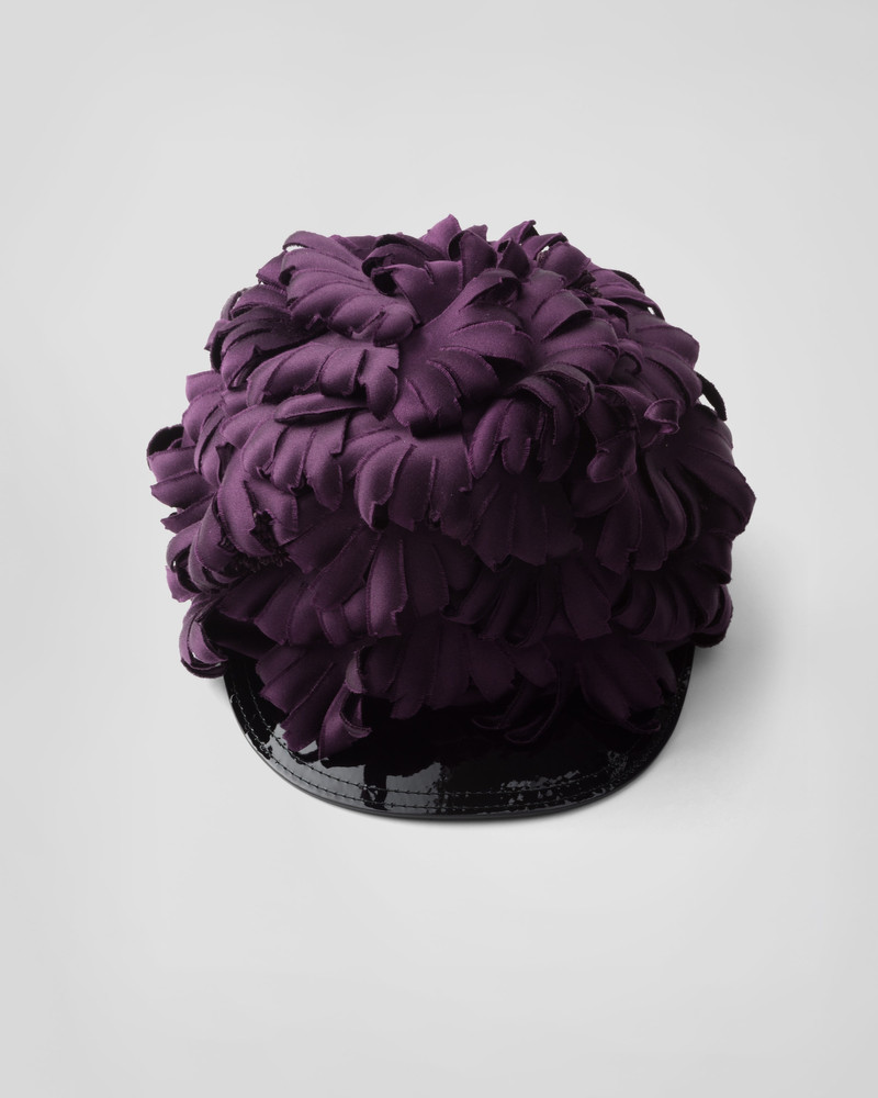 Satin and patent leather hat 4