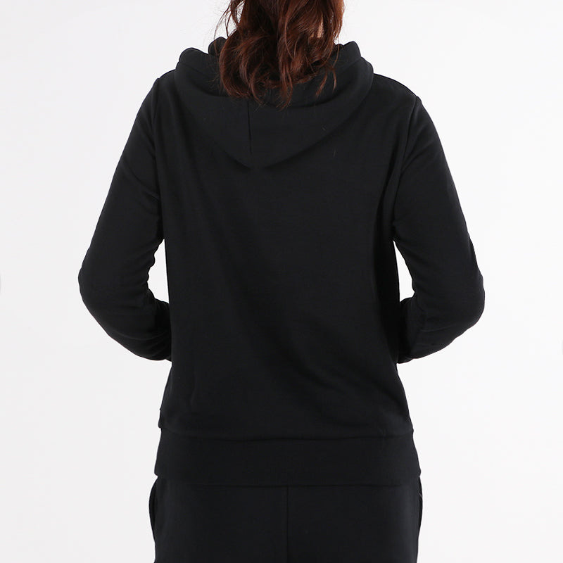 (WMNS) Converse Star Chevron Hoodie 'Black' 10008923-A01 - 4
