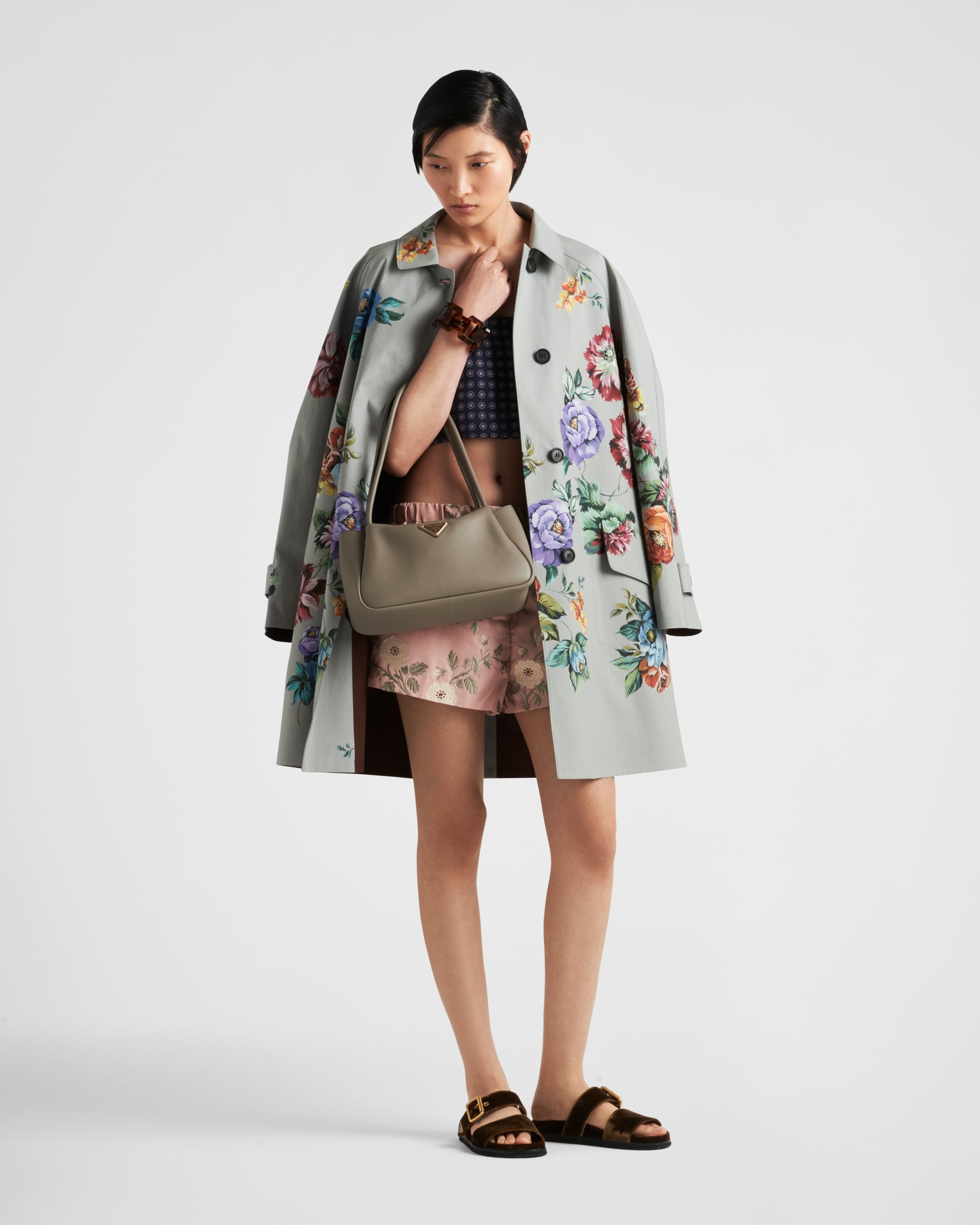 Prada Printed silk twill top | REVERSIBLE