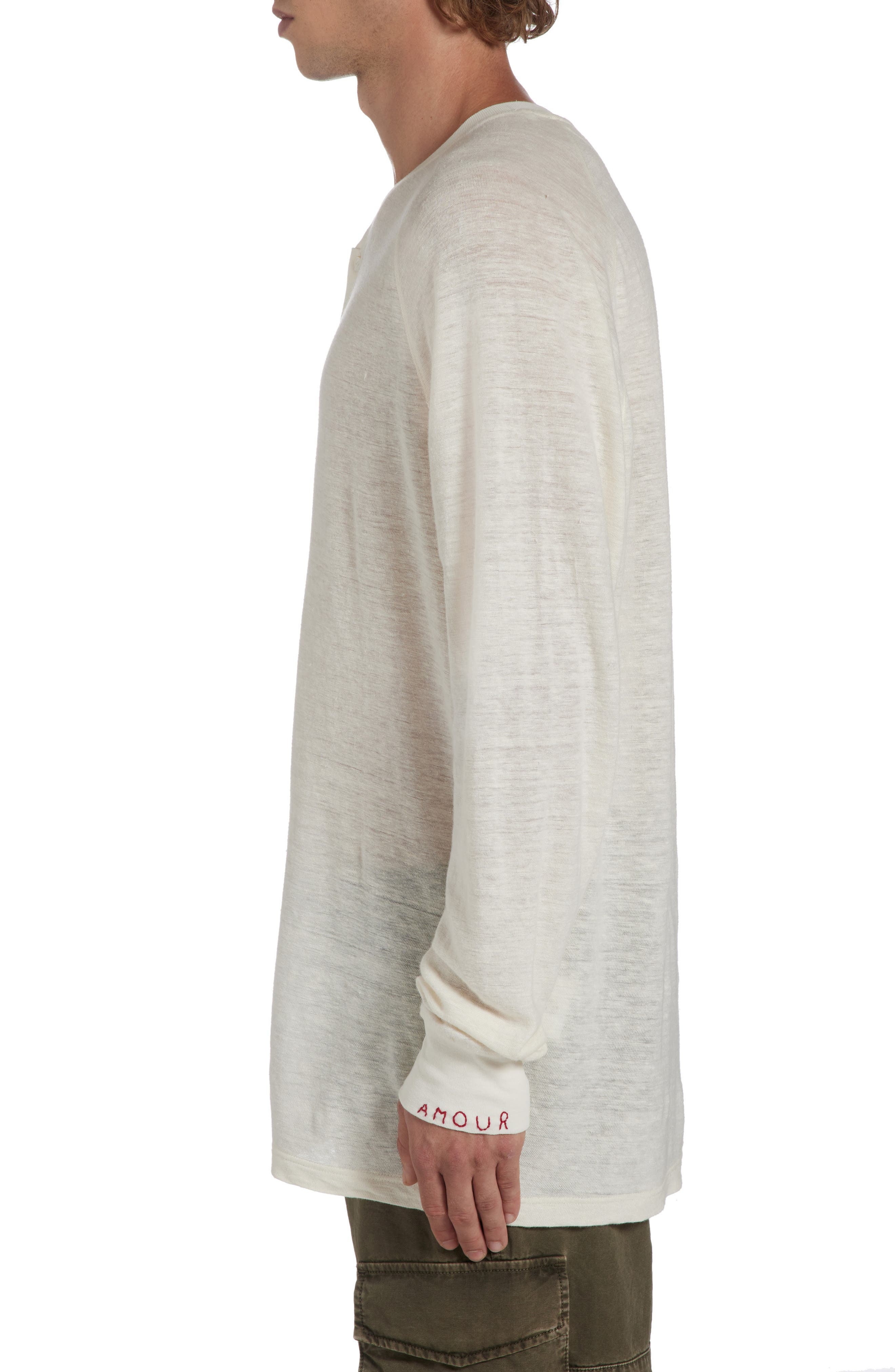 Journey Long Sleeve Linen Knit Henley - 4