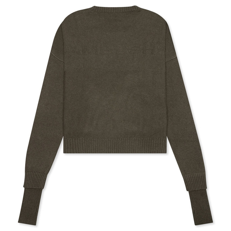 Ambush AMBUSH OVERSIZED LOGO KNIT - OLIVINE outlook