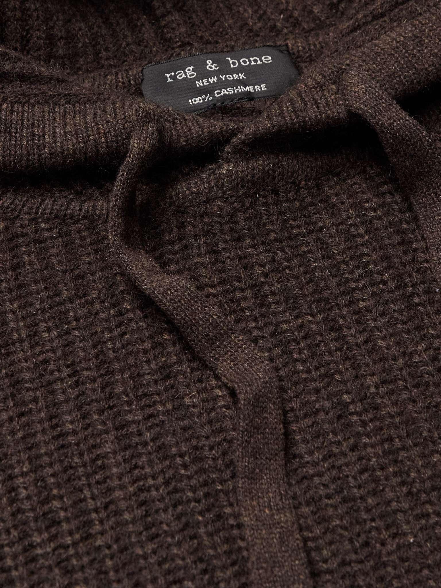 Pierce Ribbed Cashmere Hoodie - 5