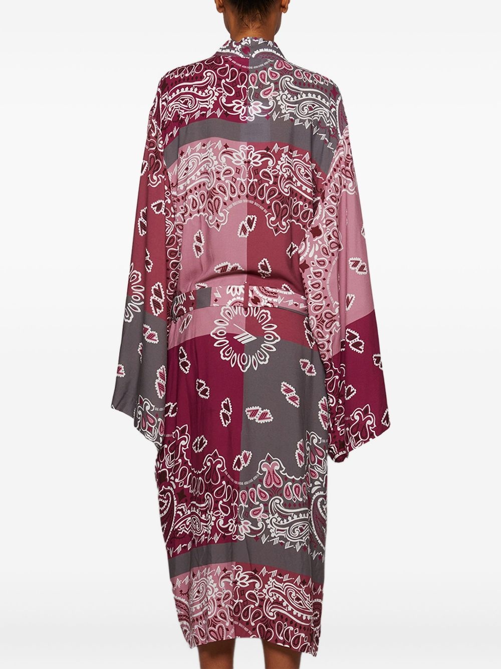 bandana-print kimono - 5