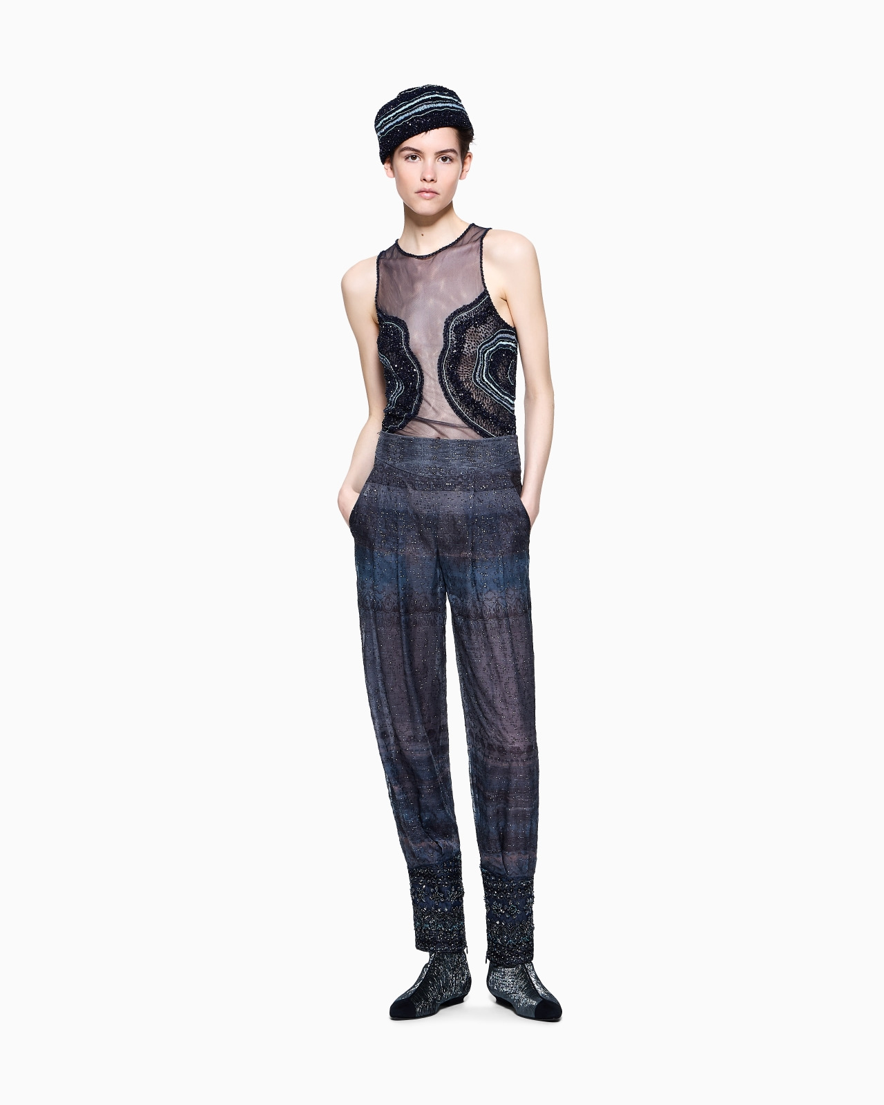 EMBROIDERED TULLE BODYSUIT - 2