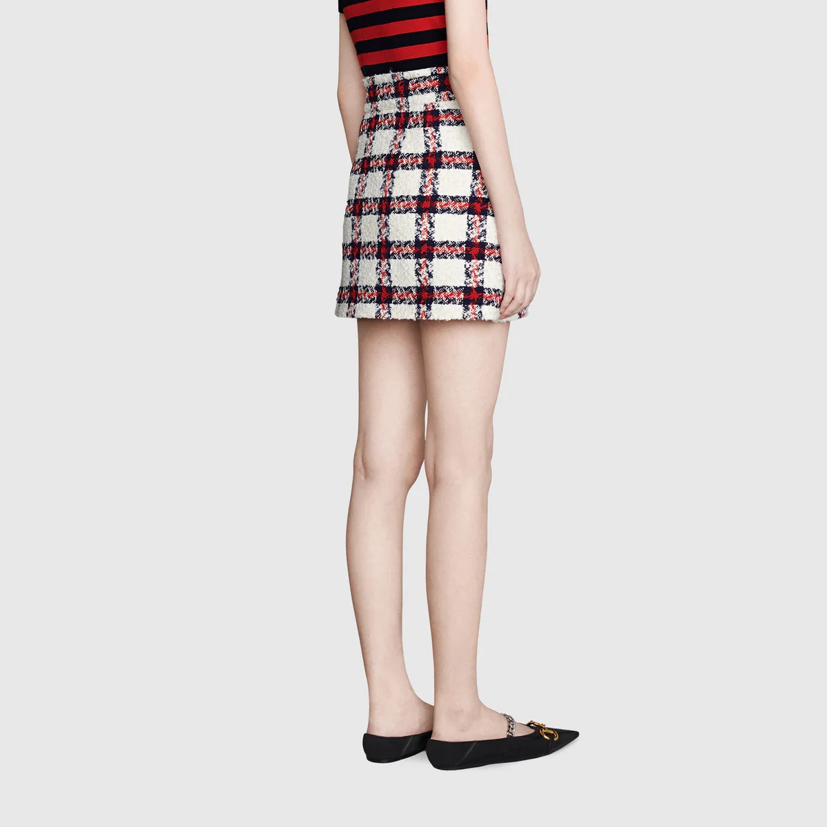 Check tweed skirt - 4