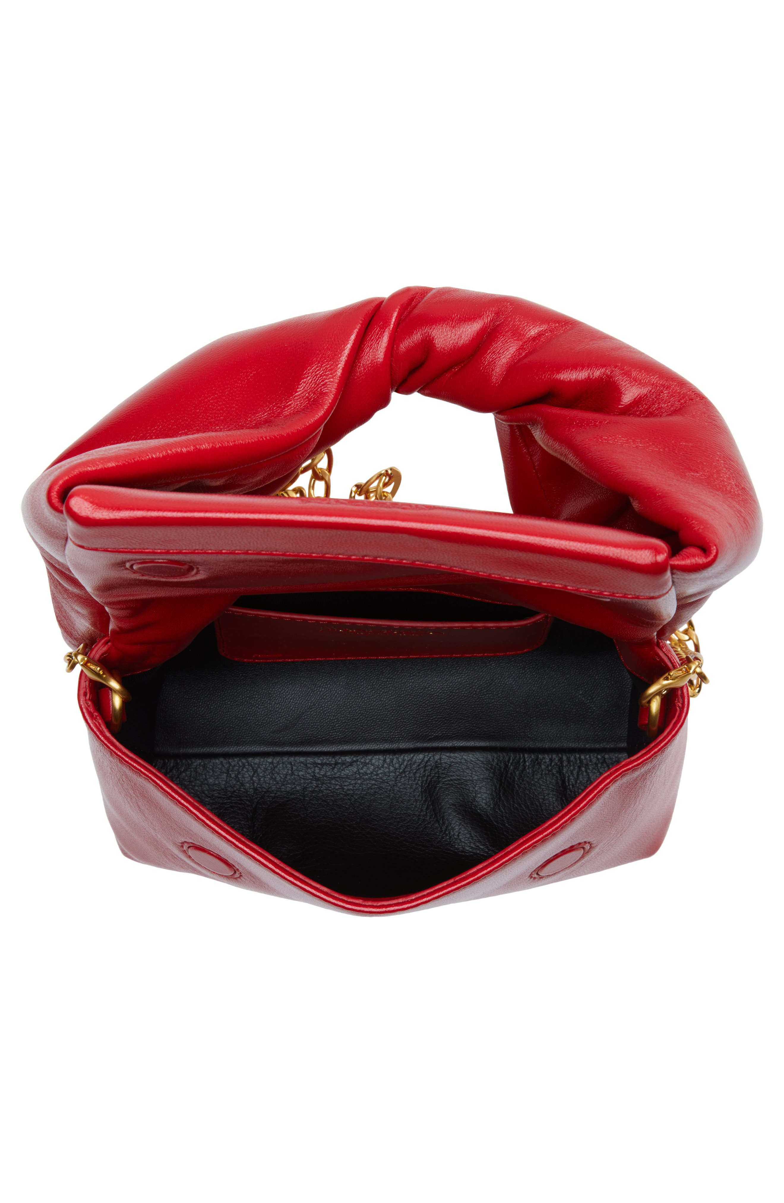 JW Anderson Small Twister Leather Crossbody Bag in Crimson Red 445 at Nordstrom - 5