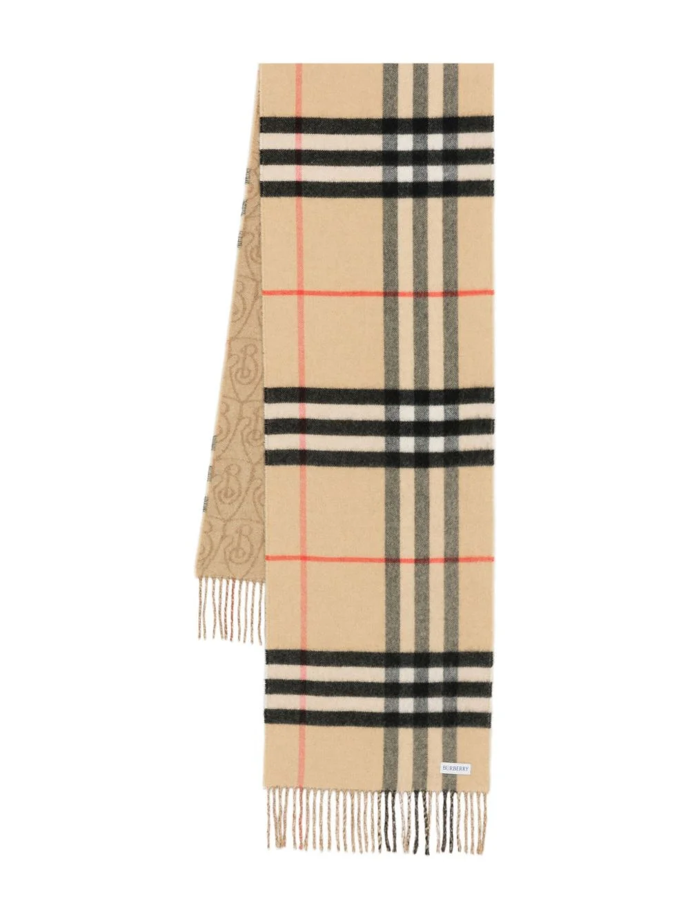 double-sided cashmere scarf - 1