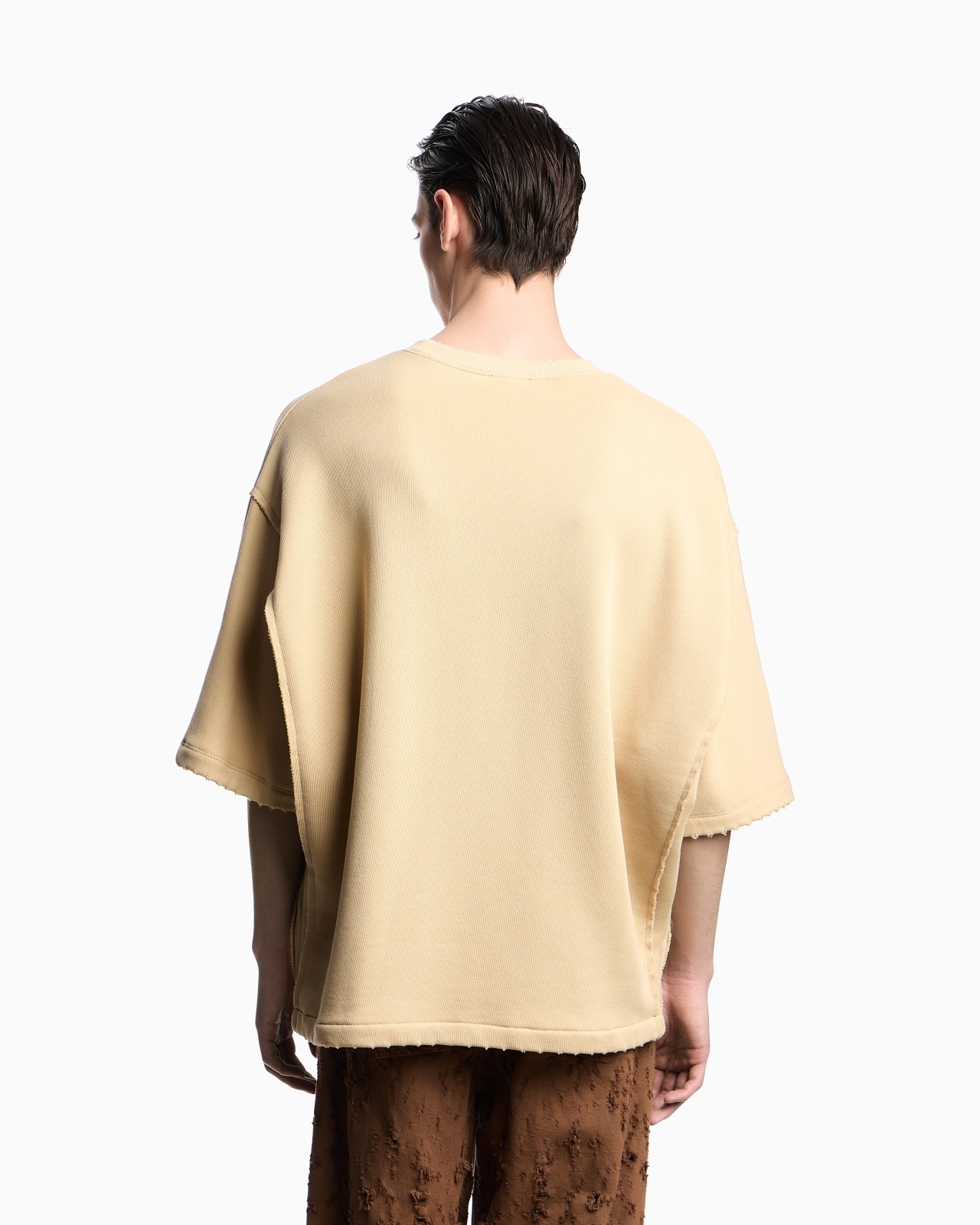 ASV SHORT-SLEEVED JERSEY SWEATSHIRT WITH WORN-LOOK PIPING - 3