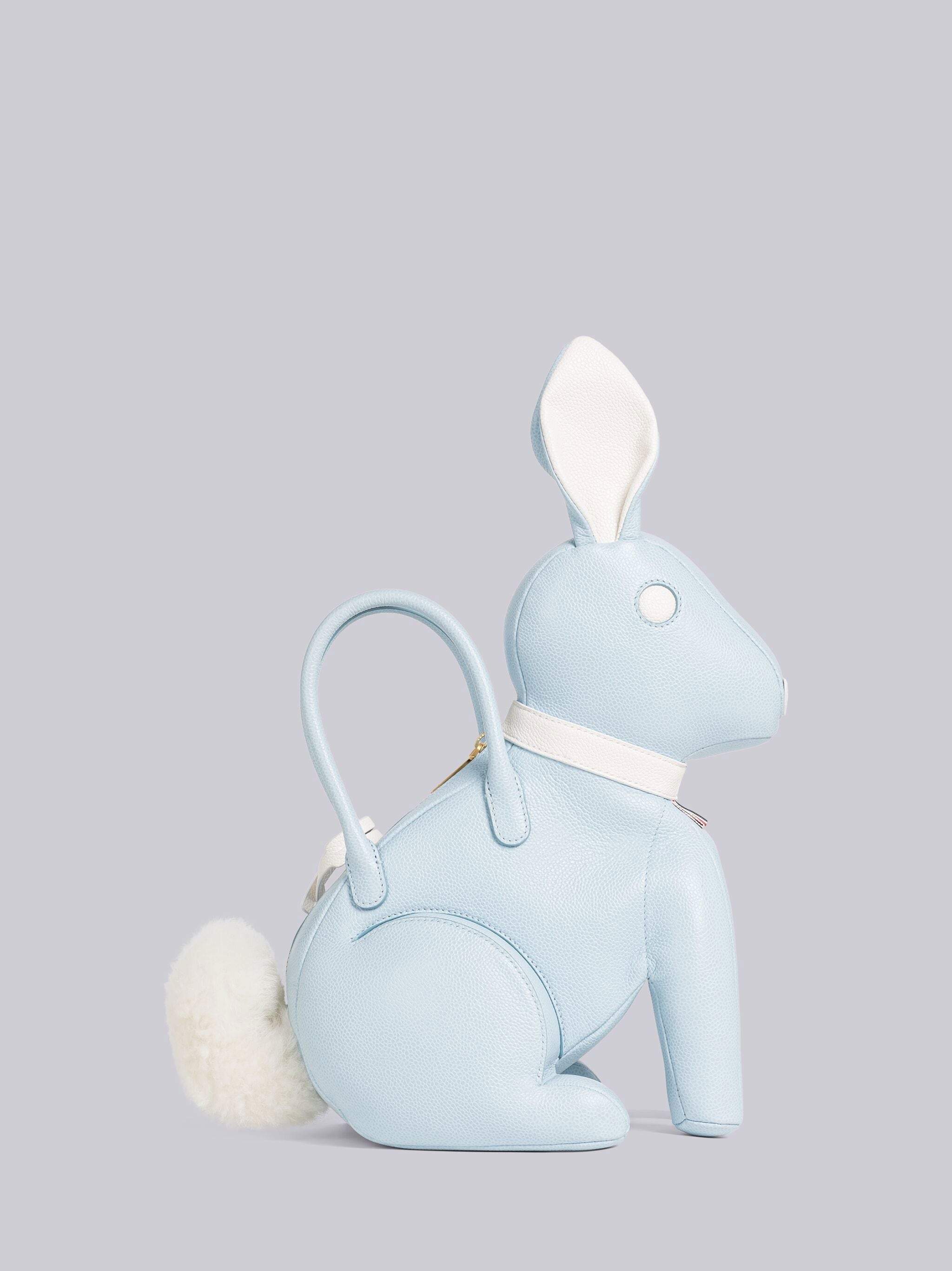 Pebble Grain Leather Rabbit Bag - 4