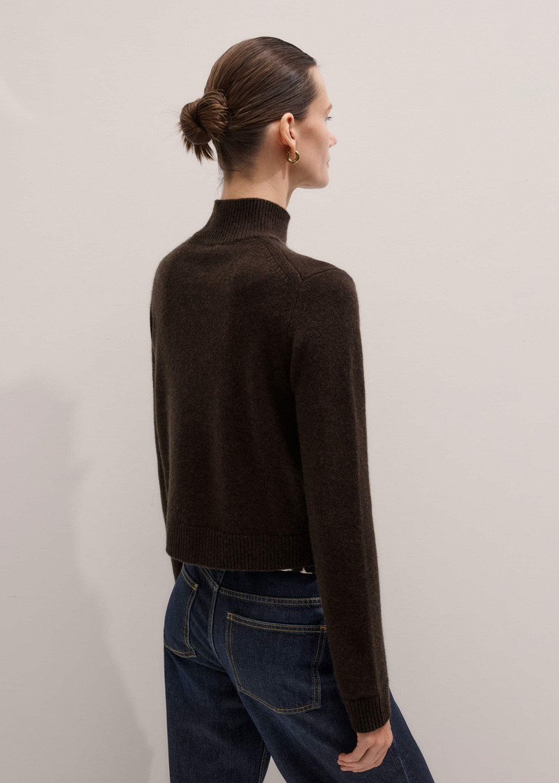 High Neck Crop Sweater 5