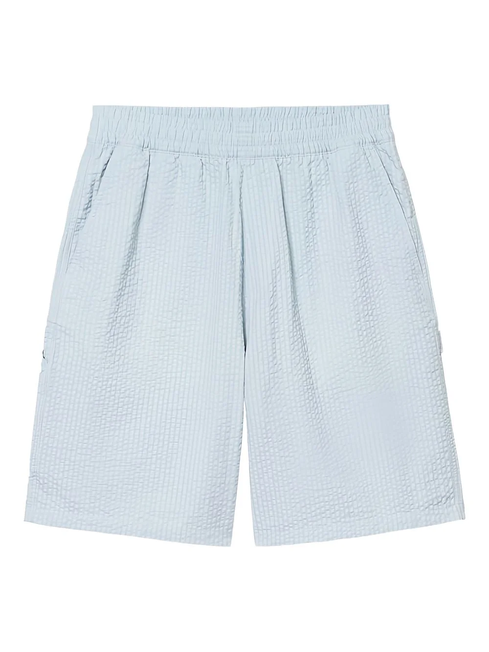 textured elasticated shorts - 1