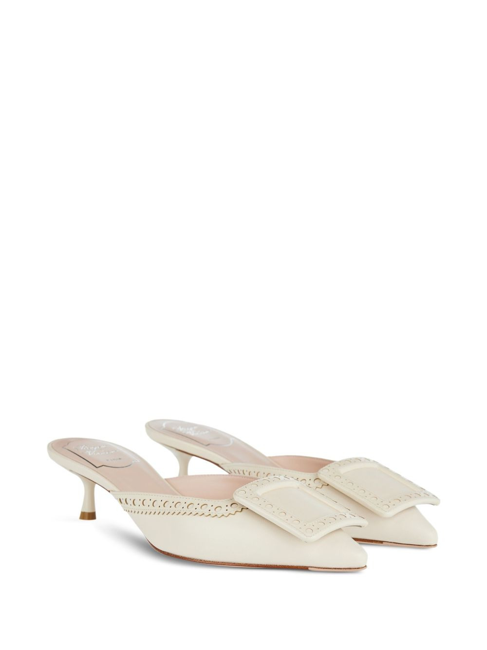 45mm Viv' in The City buckle-embellished muless - 2
