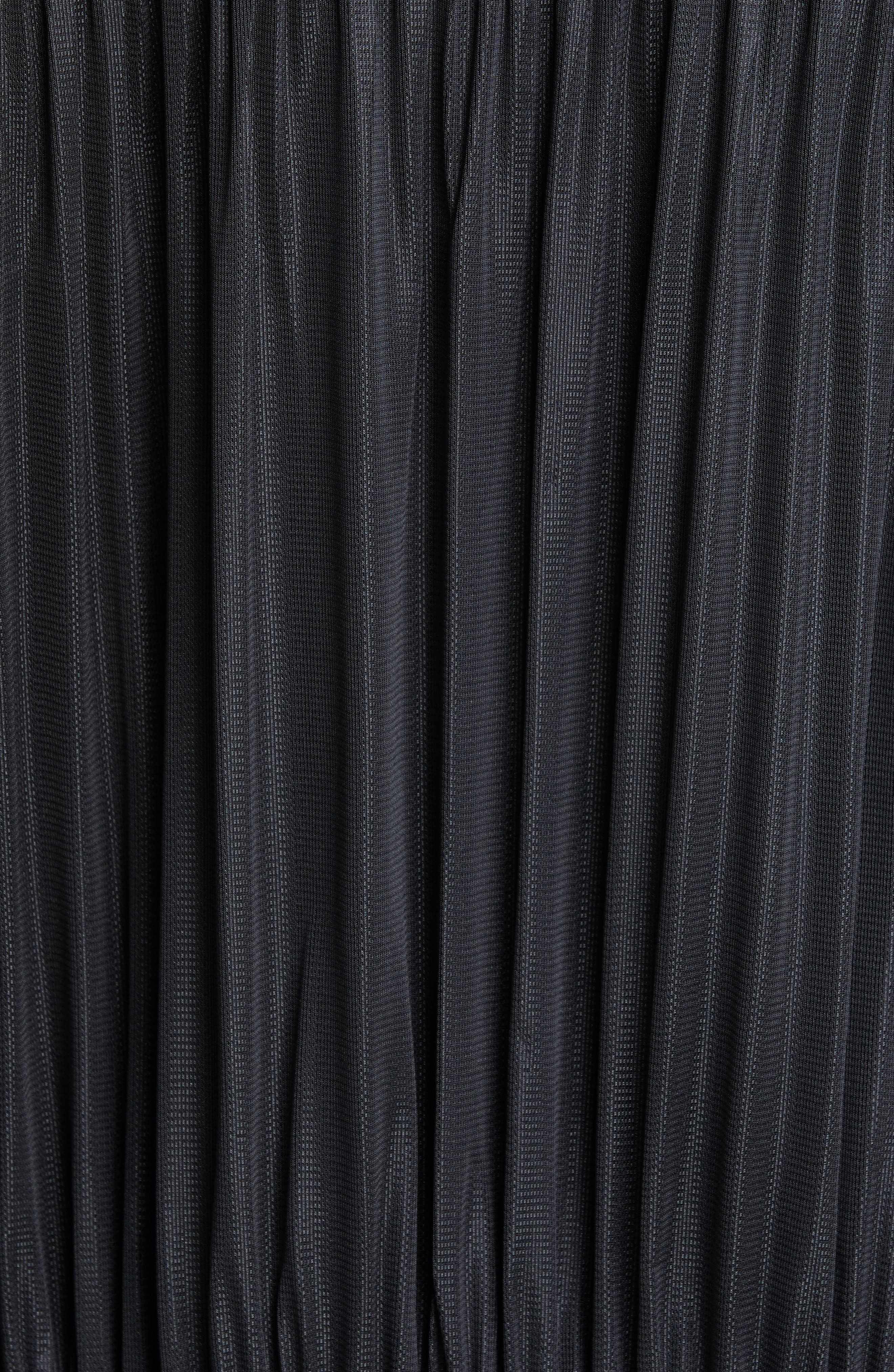 Pleats Please Issey Miyake Pleated Zip Front Hoodie in Black at Nordstrom - 5